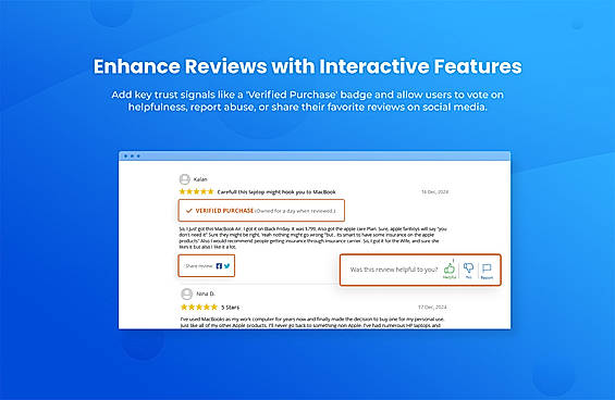 Enhance Reviews with Interactive Features