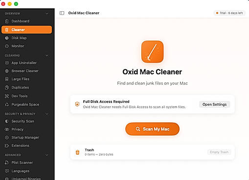 One-Click Smart Mac Disk Scanner