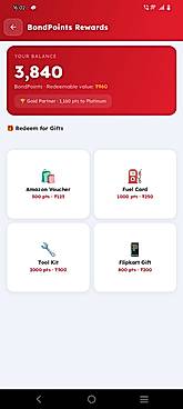 Dealer App Rewards Page