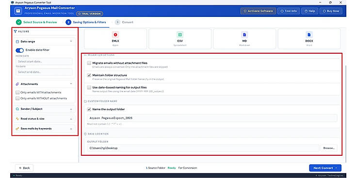 Apply the required filters as per your requirements.