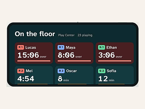 The live floor on a TV