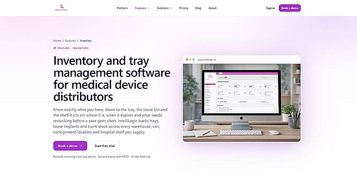 Inventory – Tray, kit and consignment inventory tracking