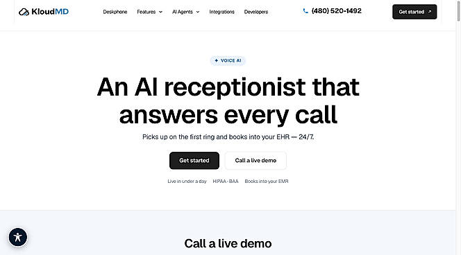 AI voice receptionist that answers every call