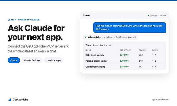 MCP server: ask Claude about the app market