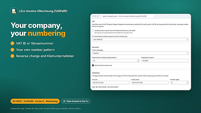 ZIP export of invoices for your accountant