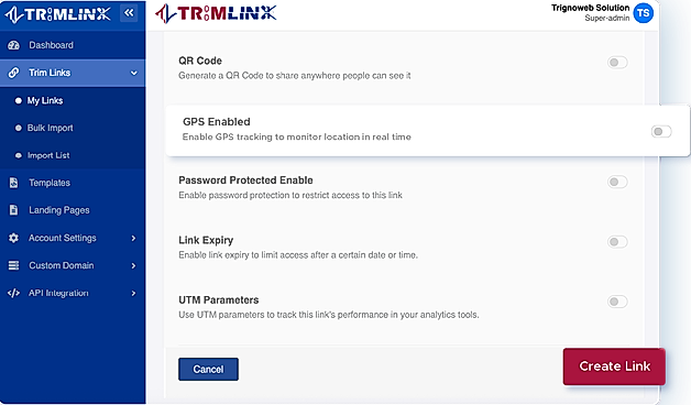 gps enable input
