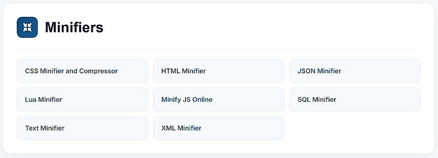 Code Minifiers