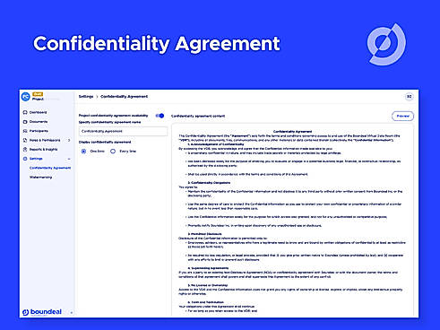 Confidentiality Agreement Boundeal VDR