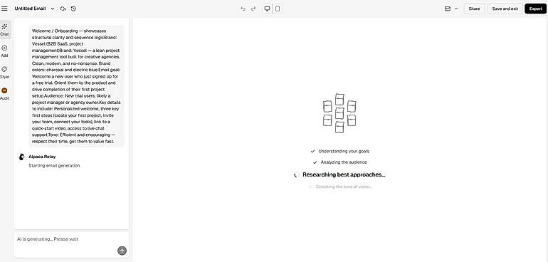 AI Email Template Generation