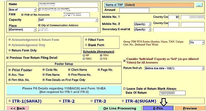ITR Forms