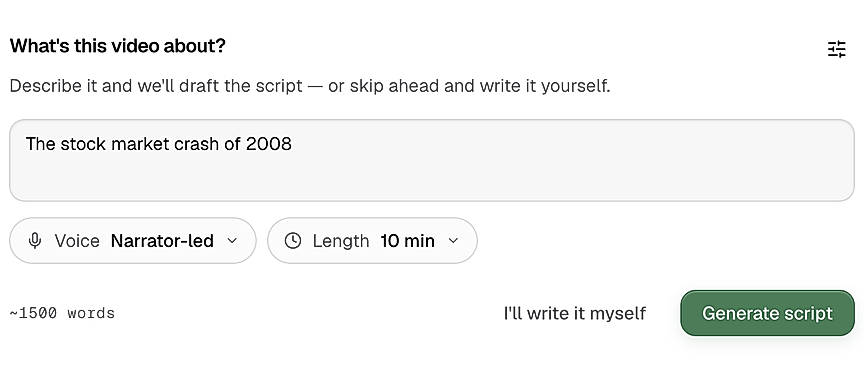 Script creation