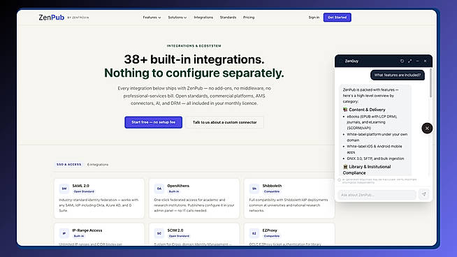 ZenPub - 38+ Integrations