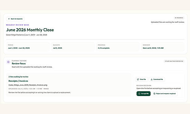 Document Review and Follow-Up Workflow