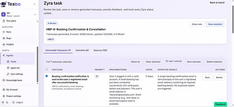 Human Review Queue: Every AI-generated case lands in a review queue before it touches the repository. Approve, edit, or reject one decision per case. Approvals raise the bar. Edits become conventions. Rejections teach the engine your limits. Nothing gets in without a deliberate human call.