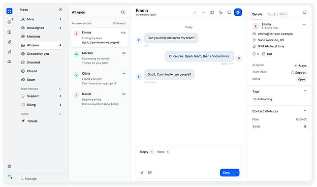 Every customer conversation in one inbox