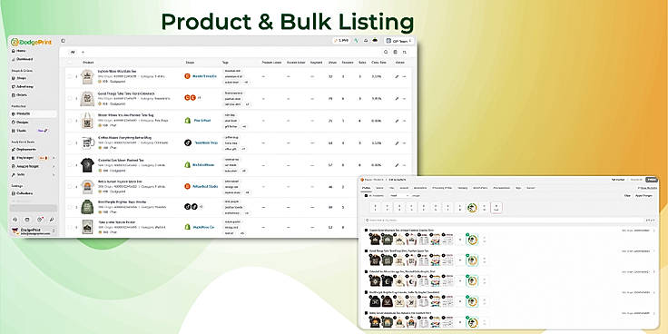 Product & Bulk Listing