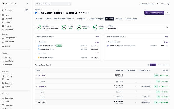 See cost and margin while the job runs