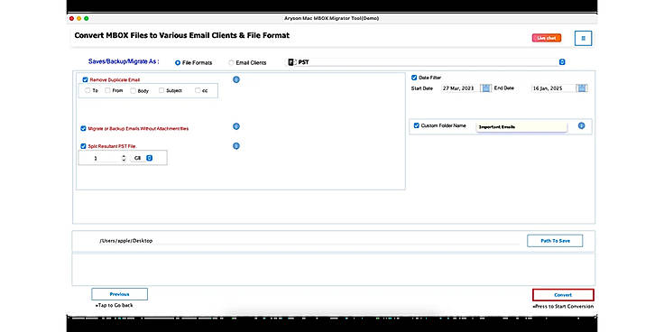 Opt for additional options to get more accurate results and tap on Convert.