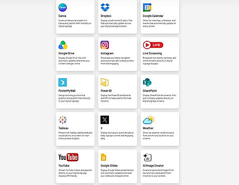 NoviSign Apps and Integrations