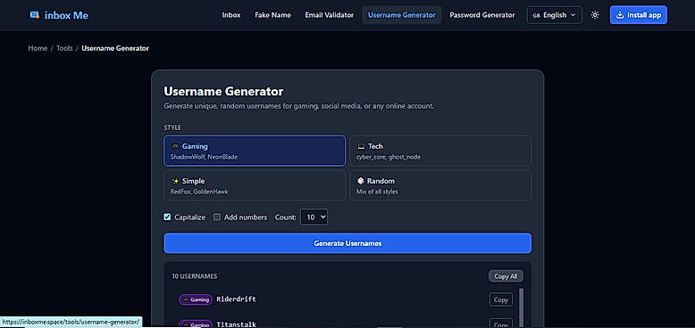 Username Generator