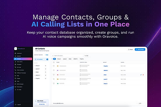 Contact and Calling List Management Interface