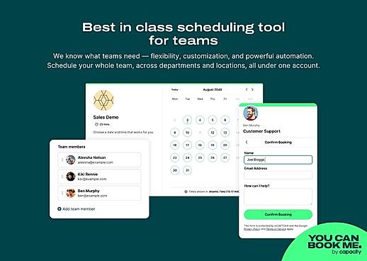 Best in class scheduling for teams & small business