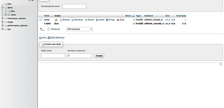 OXAMP phpmyadmin