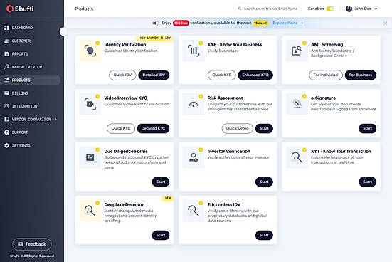 Products Dashboard