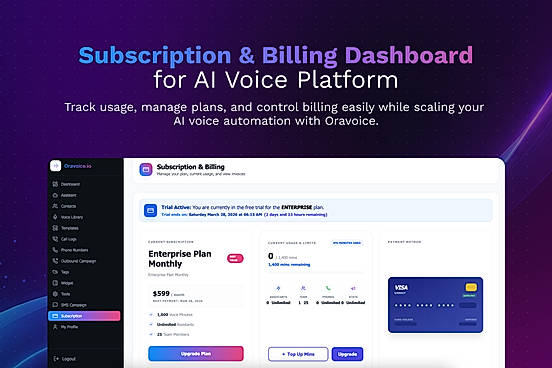 Subscription and Billing Management Dashboard