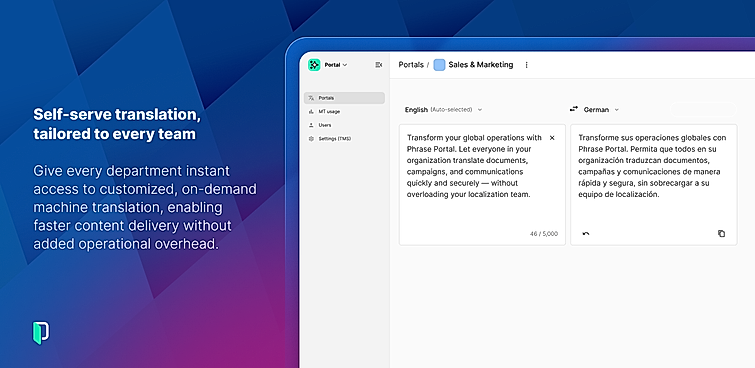 Self-serve translation, tailored to every team