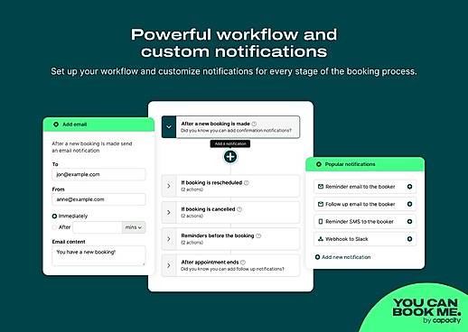 Powerful workflows and custom notifications