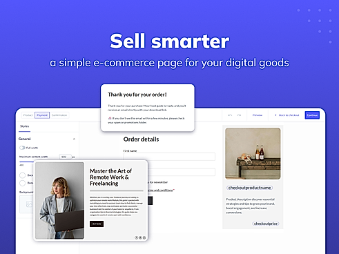 Sell Digital Products (Checkouts)
