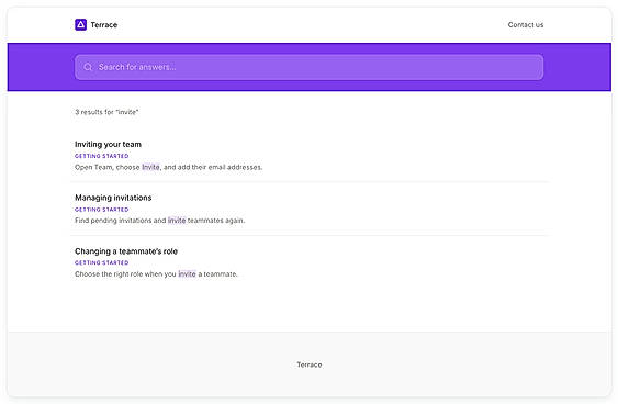 The help center your AI answers from