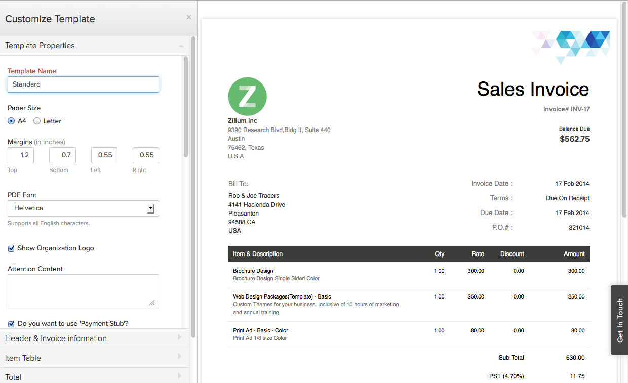 Zoho Invoice Pricing, Reviews and Features (June 2020)